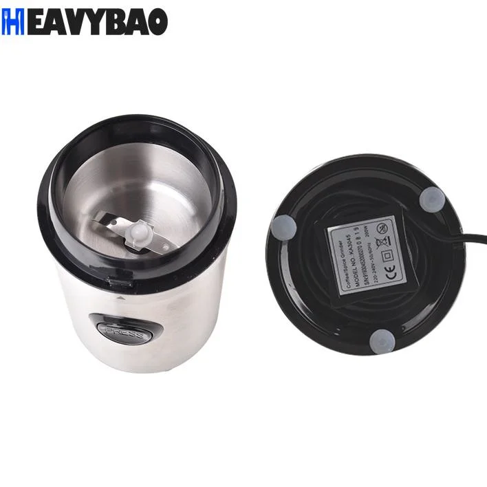 Heavybao Multi-Functional Ss Blade Electric Coffee Grinder Nuts Spices Coffee Beans Mill Maker for Homeuse