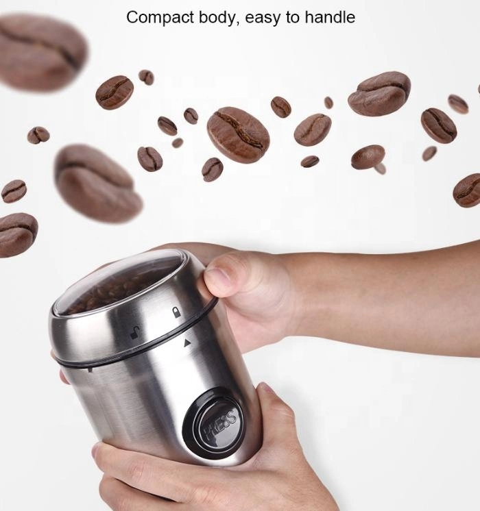 Heavybao Multi-Functional Ss Blade Electric Coffee Grinder Nuts Spices Coffee Beans Mill Maker for Homeuse